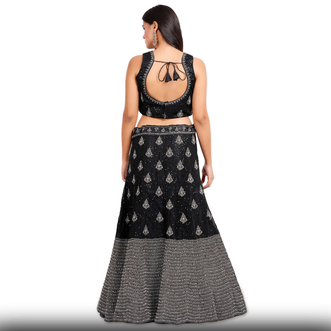 Black Party Lehenga