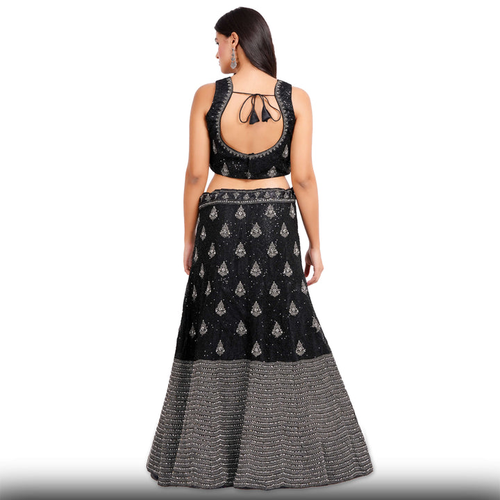 Black Party Lehenga