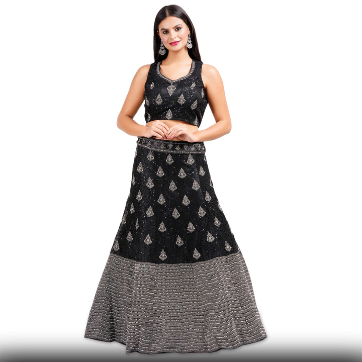 Black Party Lehenga