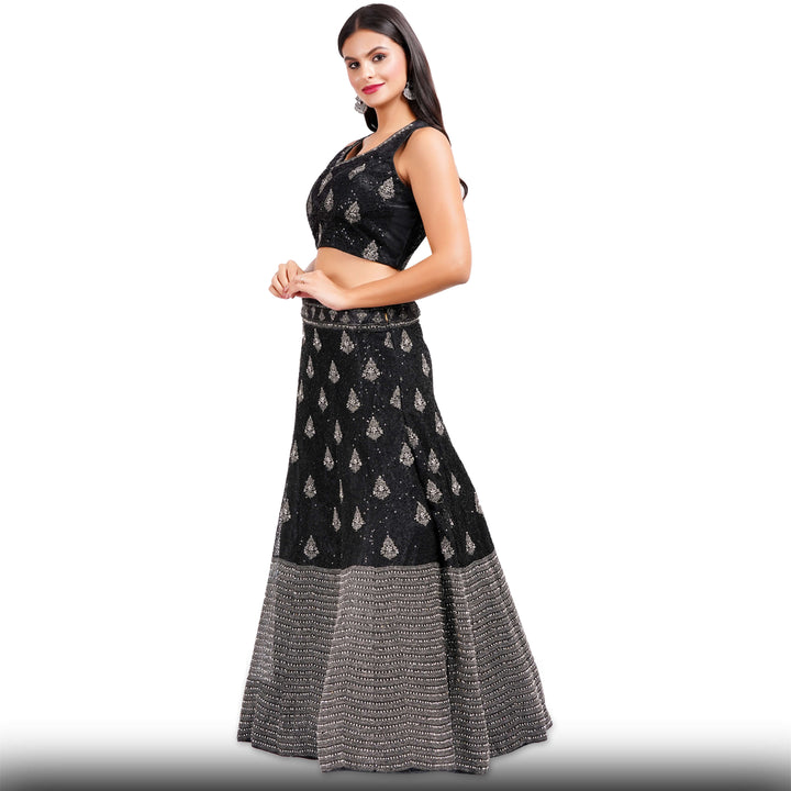 Black Party Lehenga