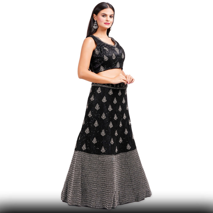 Black Party Lehenga