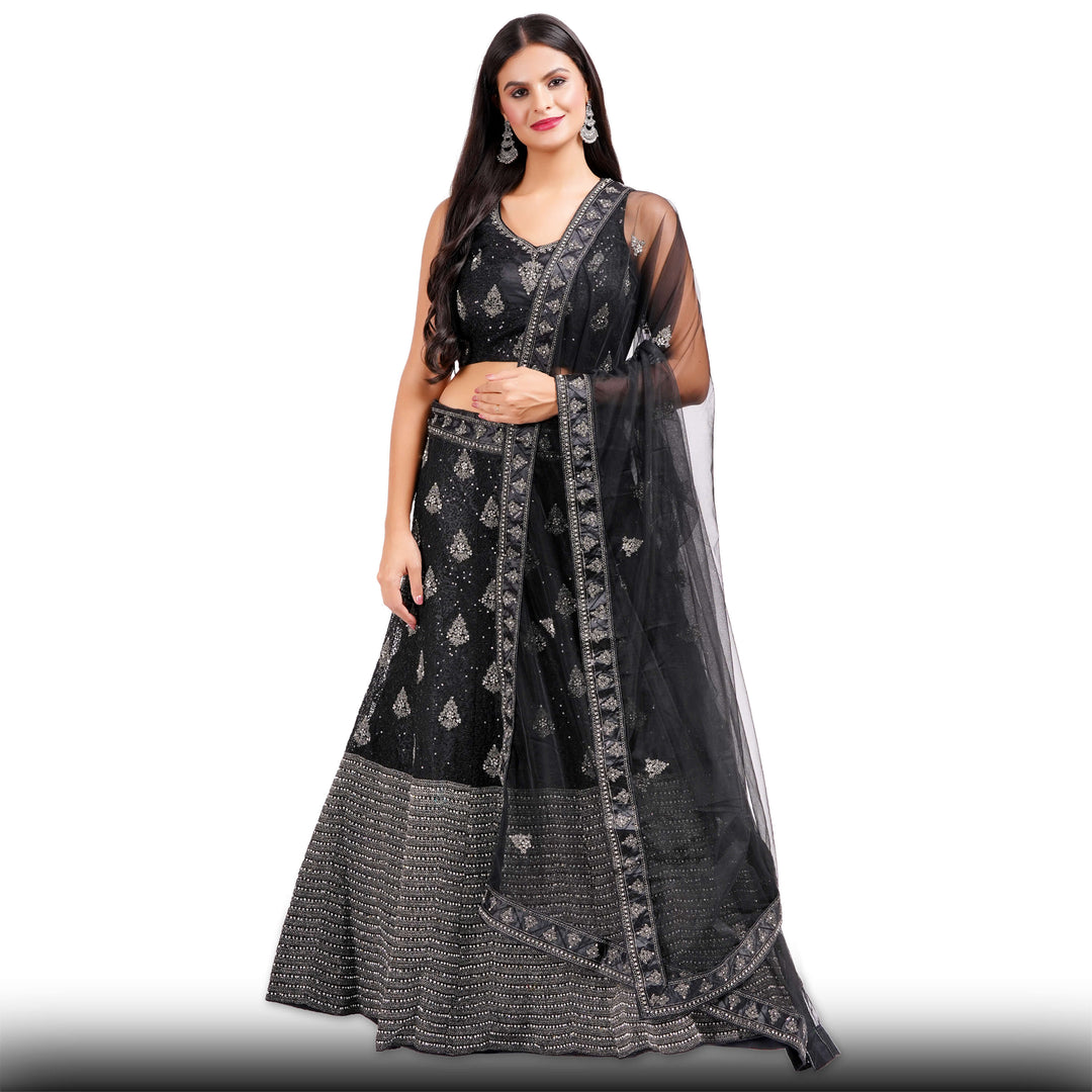 Black Party Lehenga