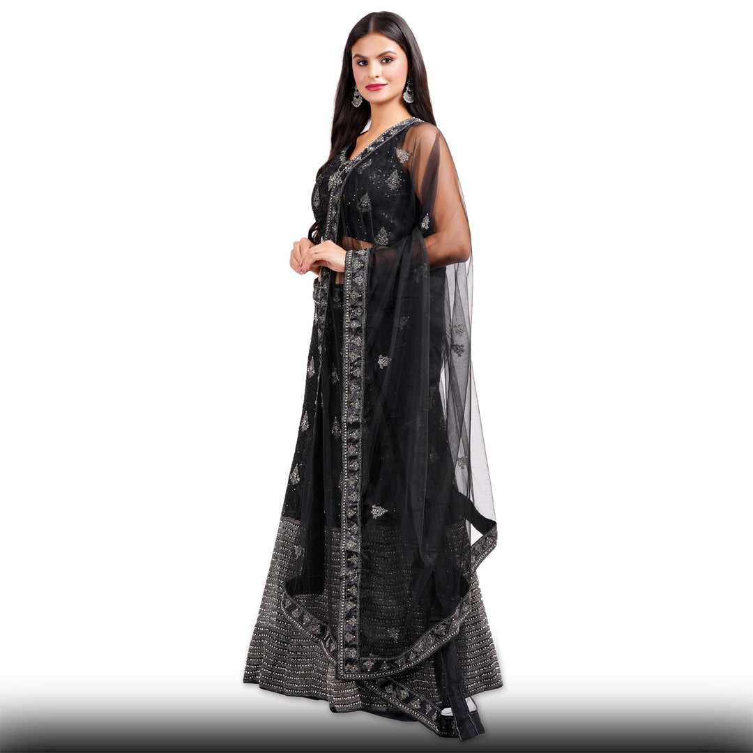 Black Party Lehenga