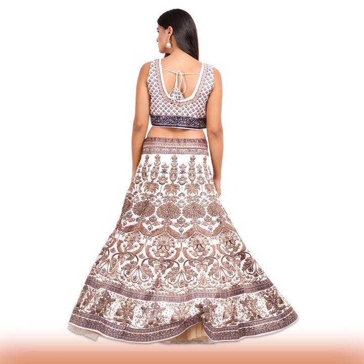 White bridal Lehenga