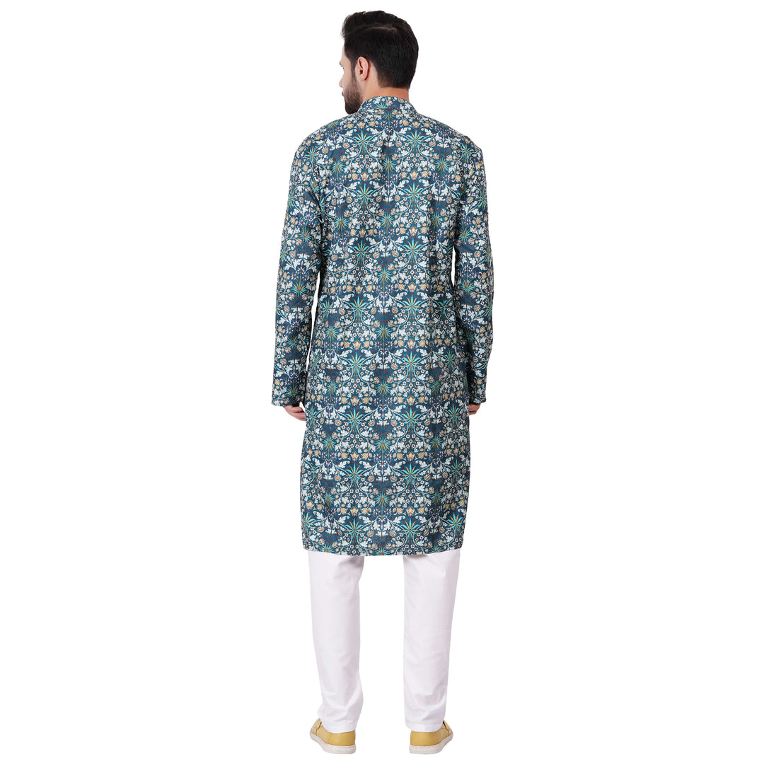 Mens Festive Kurta Set green