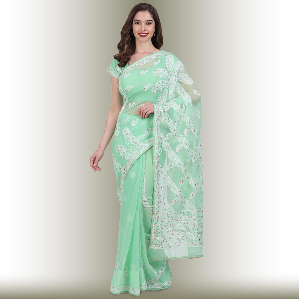 Party Wear Ready To Wear Saree at Rs 2095.00 | Fancy Sarees | ID:  26612886348