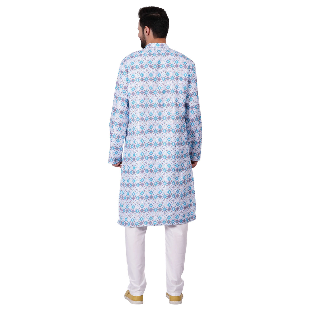 ikkat Print Kurta for men