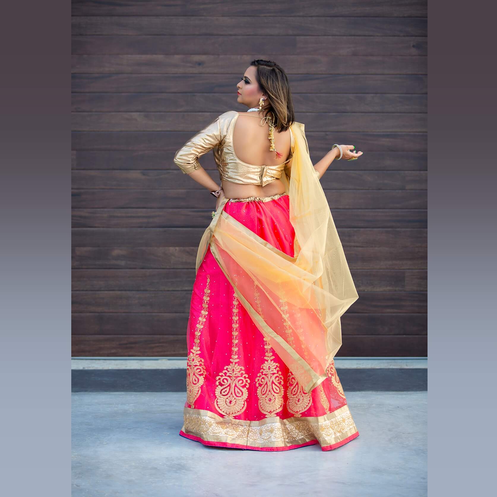 Yellow Color Organza Base Lehenga With Heavy Mirror Work Blouse