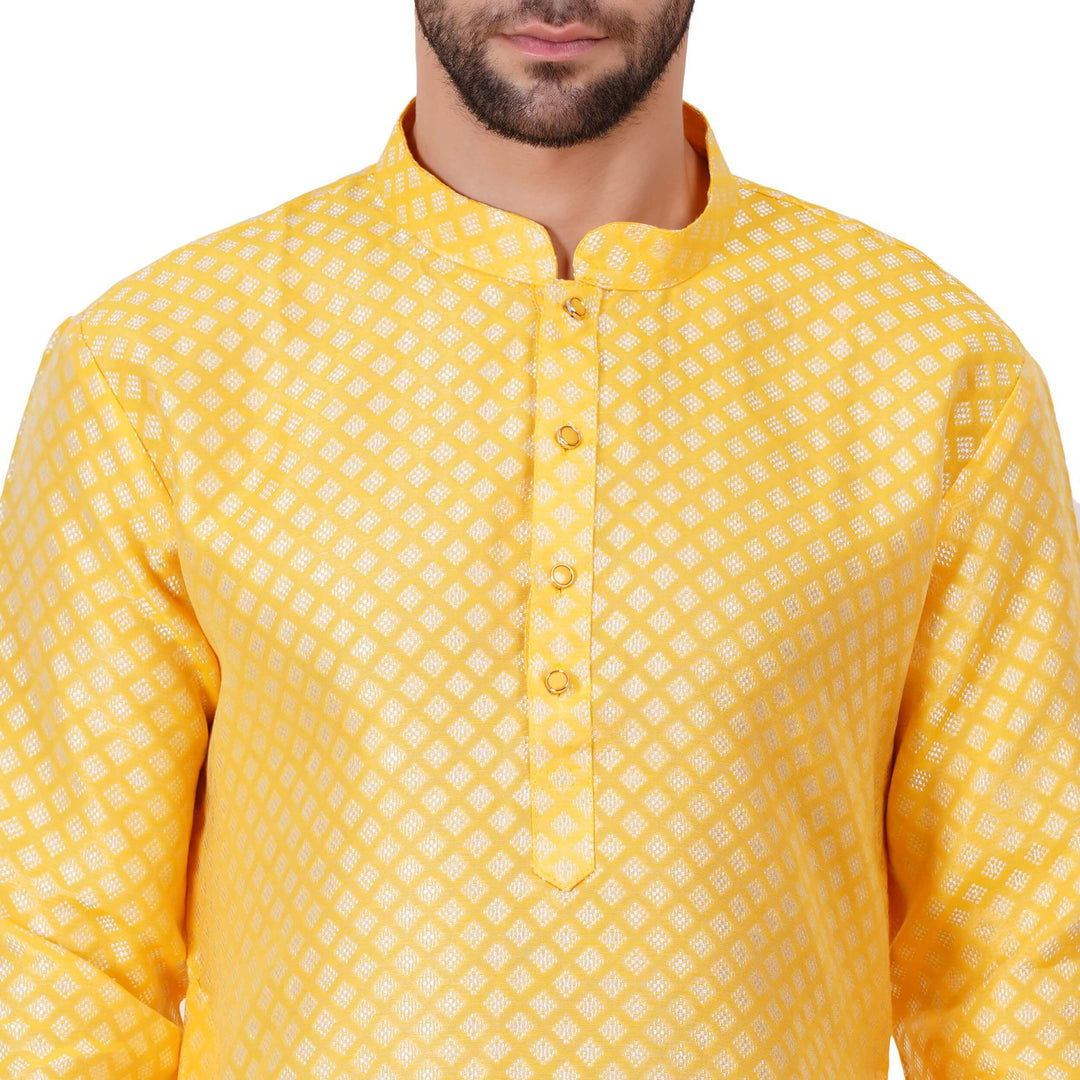 Mens yellow Kurta