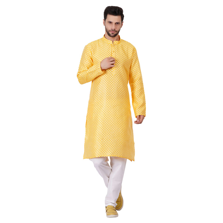 Mens yellow Kurta