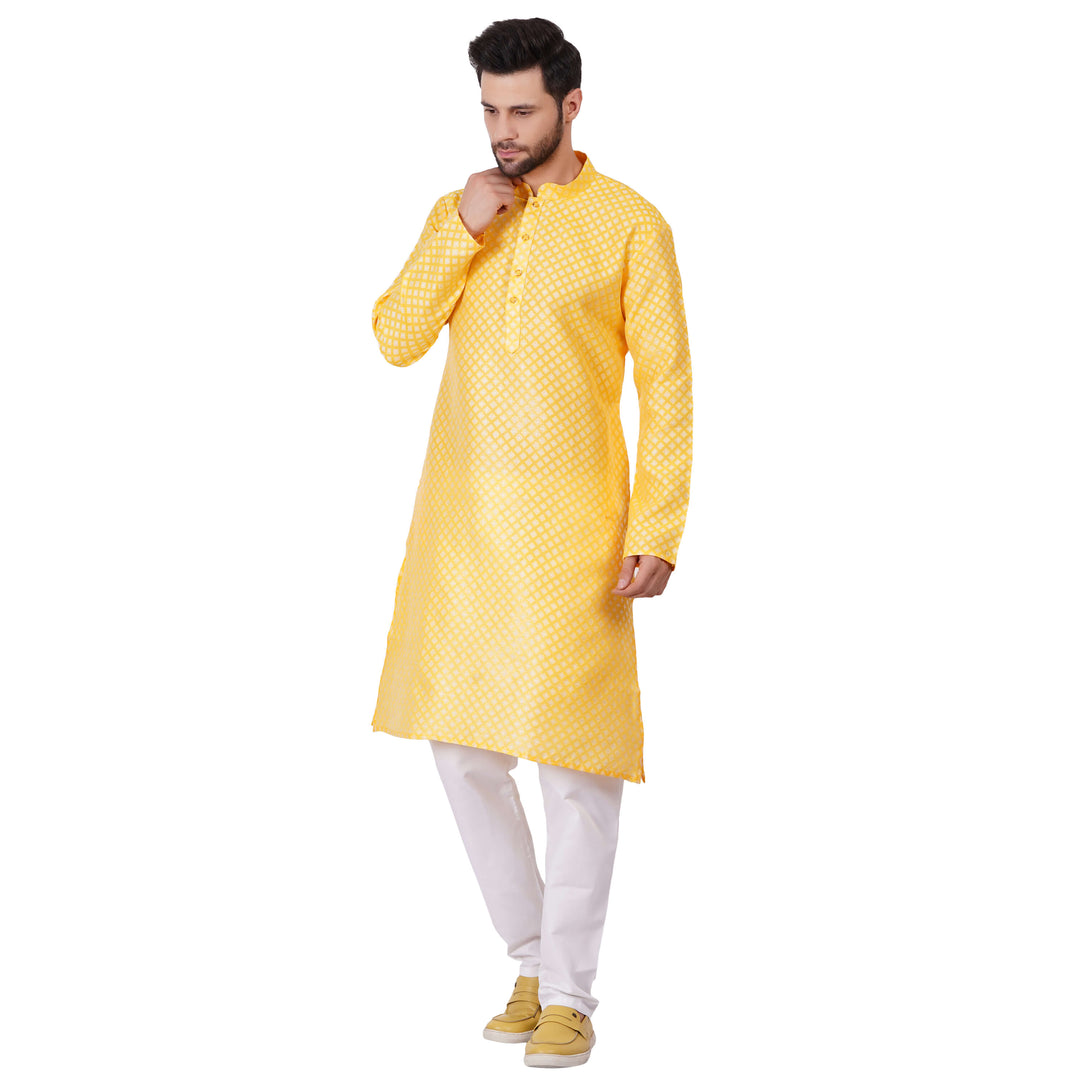 Mens yellow Kurta