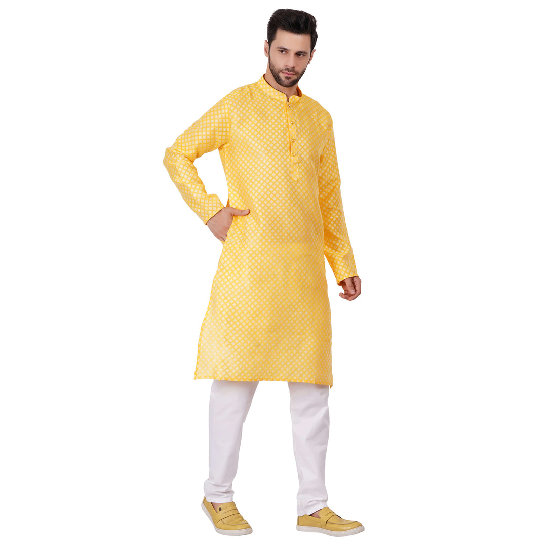 Mens yellow Kurta