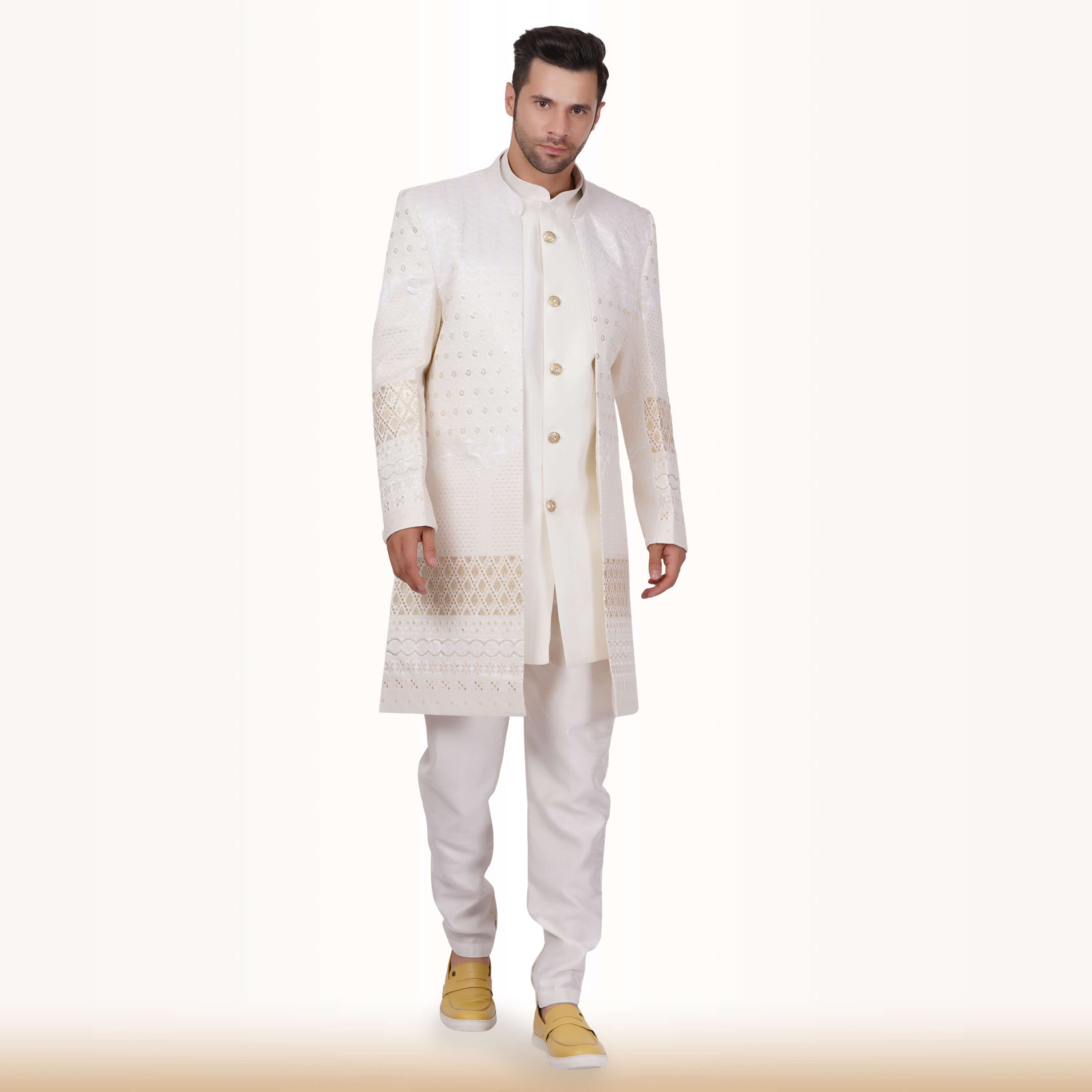 Coat hot sale sherwani style