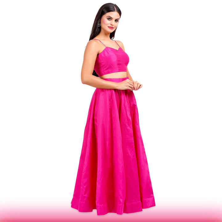 Pink Lehenga with Embroidered Jacket