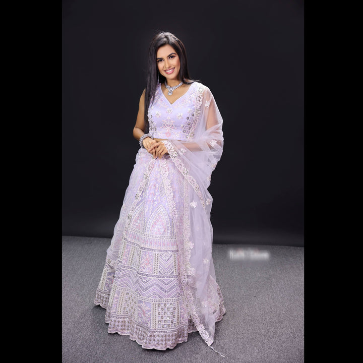 Mauve Lehenga for special occasions