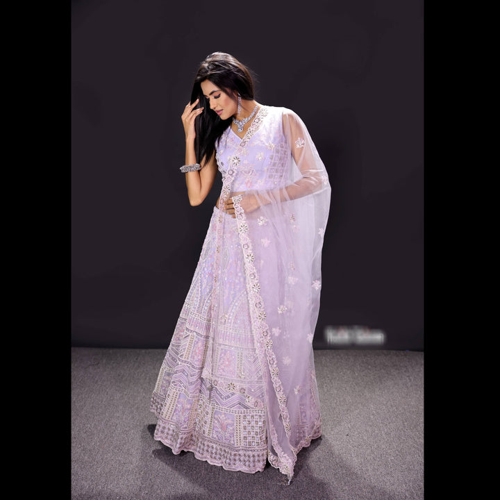 Mauve Lehenga for special occasions