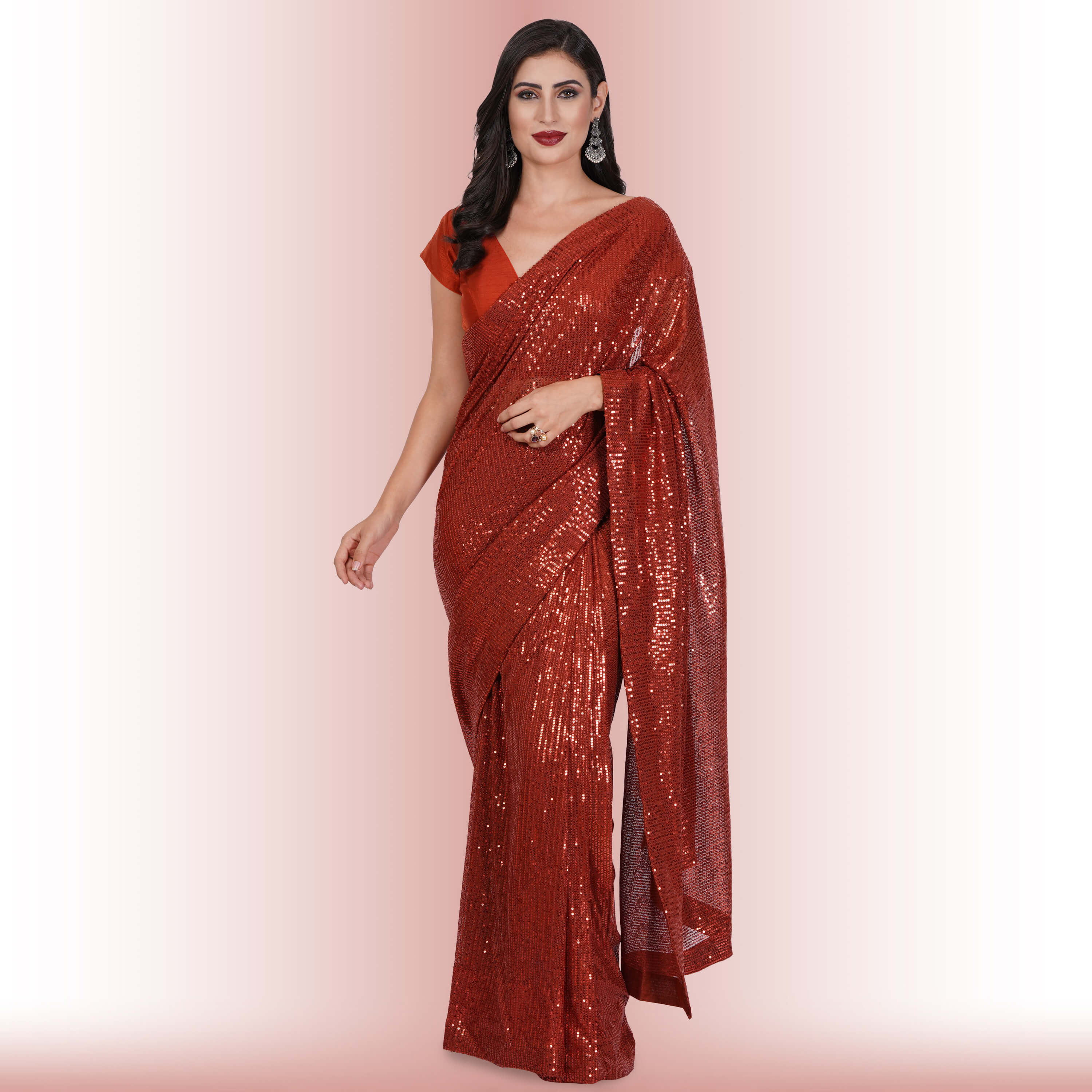 Readymade Fancy Sarees With Amazing Sequinned Blouses | Fancy sarees, Saree  collection, Black saree